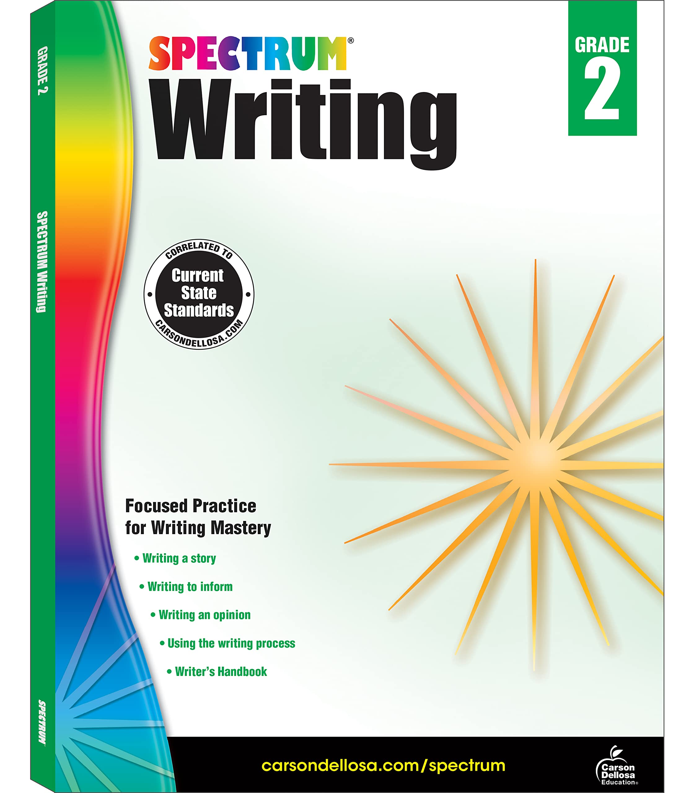Spectrum Writing 2nd Grade Workbook, Learn to Write a Story, to Inform, an Opinion, Handwriting Practice for Kids Age 78, Class,New