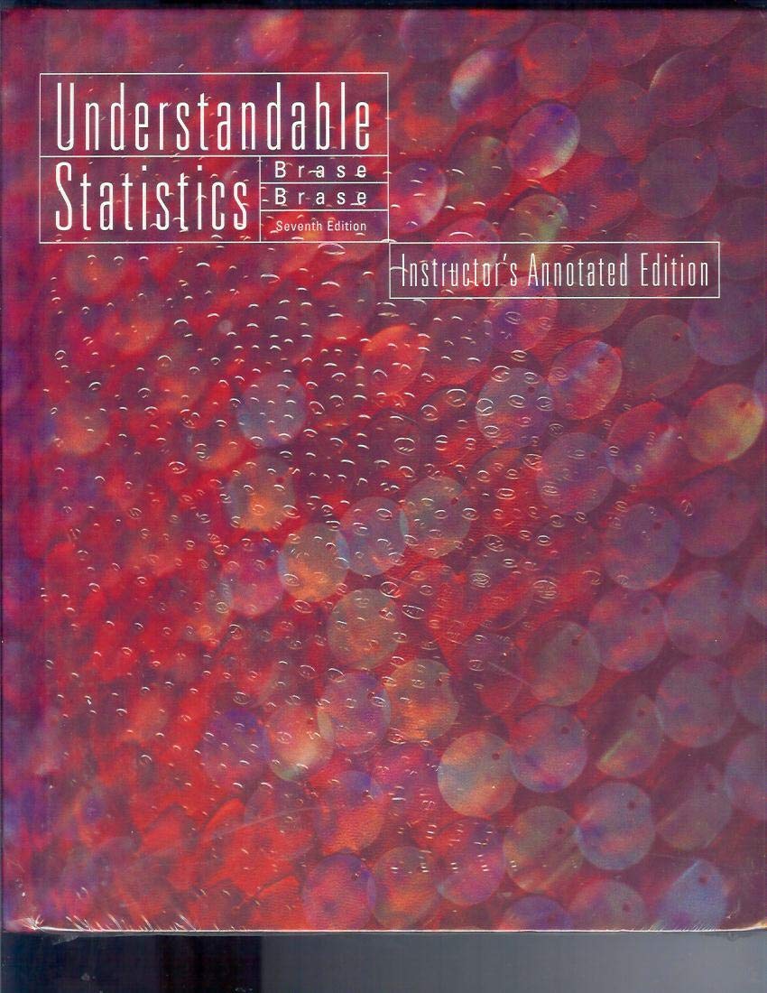 Mifflin Understandable Statistics 7th Edition Instructor's Edition with the StatPss CDROM,Used