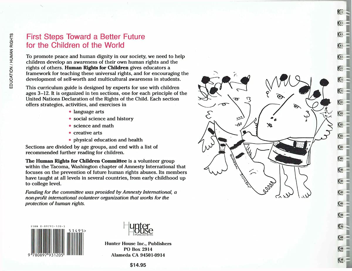 Human Rights for Children: A Curriculum for Teaching Human Rights to Children Ages 312,Used