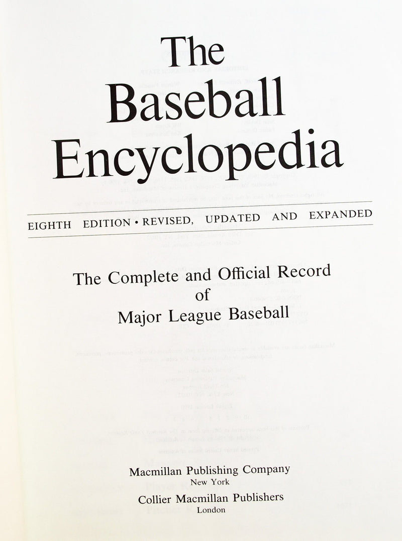 The Baseball Encyclopedia: The Complete and Official Record of Major League Baseball,Used