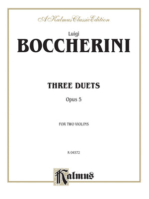 Three Duets, Op. 5 (Kalmus Edition),Used