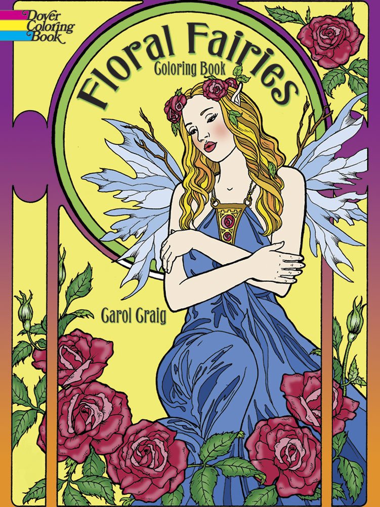 Floral Fairies Coloring Book (Dover Fantasy Coloring Books),Used