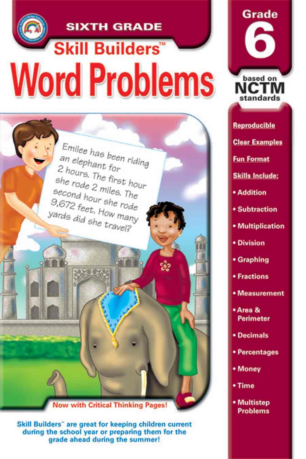 Word Problems, Grade 6 (Skill Builders),Used