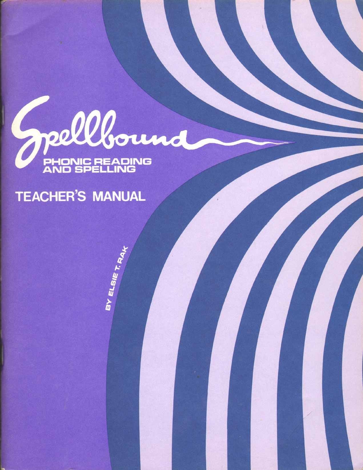 Spellbound Teachers Manual,Used