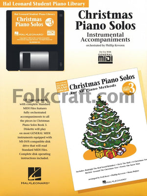 Christmas Piano Solos  Level 3  GM Disk: Hal Leonard Student Piano Library,New