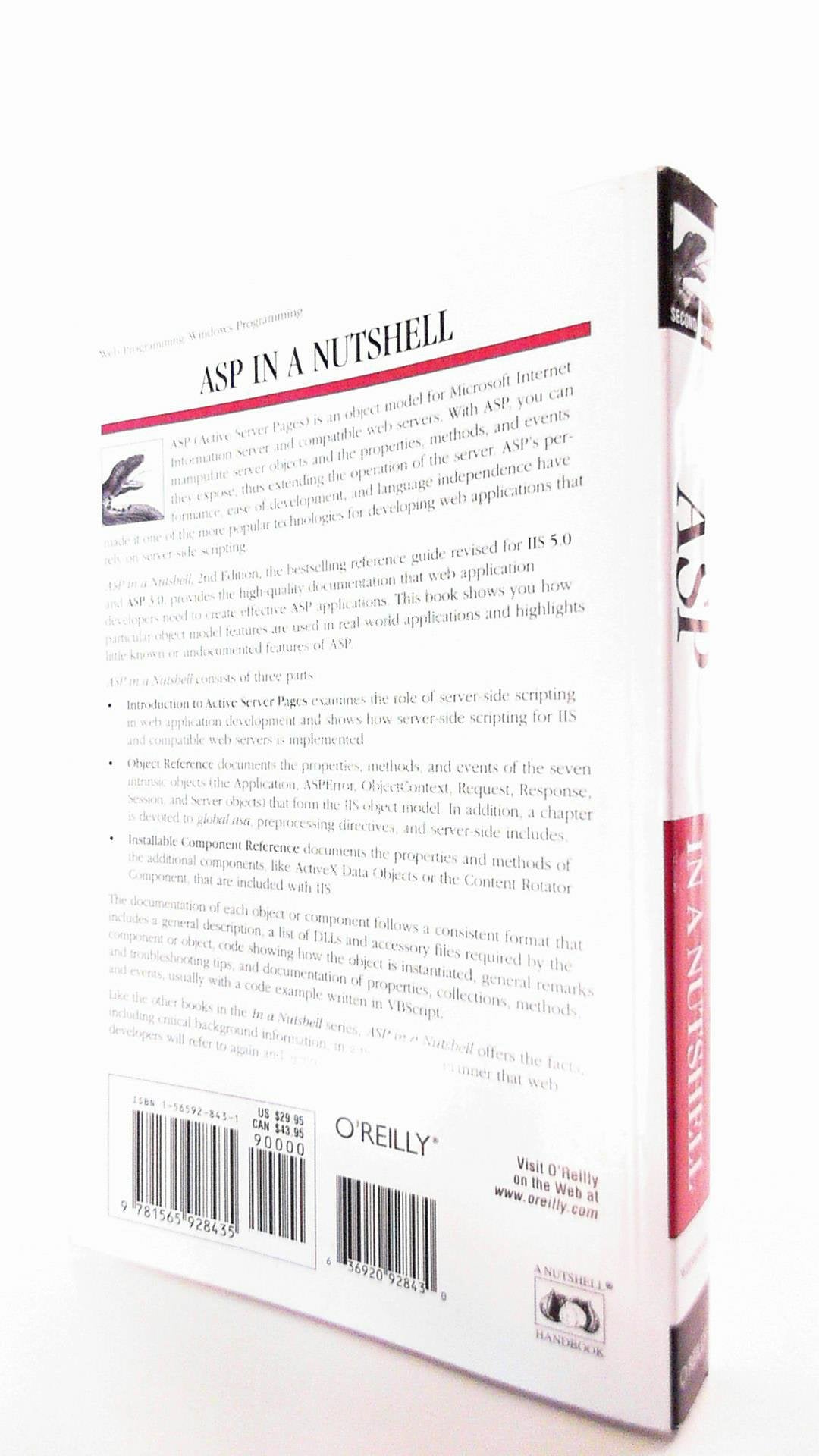 Asp In A Nutshell: A Desktop Quick Reference (In A Nutshell (O'Reilly)),Used