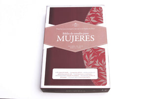 Biblia Reina Valera 1960 De Estudio Para Mujeres Vino Tintofucsia, S?Mil Piel  Rvr 1960 Women Study Bible, Burgundyfuschia Lea