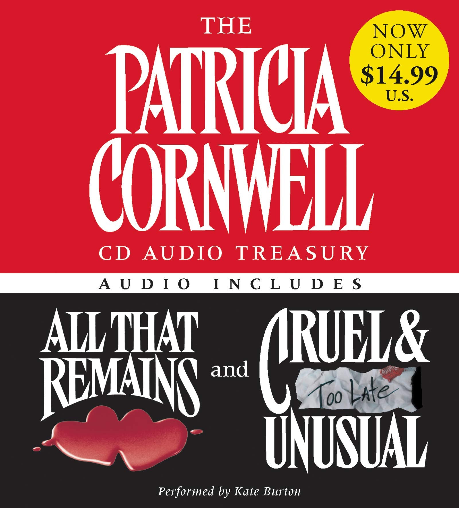 The Patricia Cornwell CD Audio Treasury Low Price: Contains All That Remains and Cruel and Unusual (Kay Scarpetta Series, 22),Used