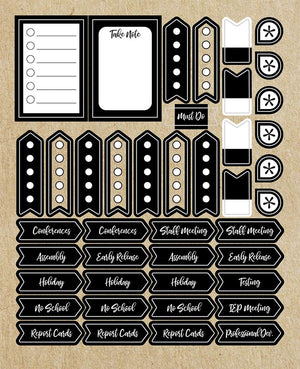 Schoolgirl Style  Simply Stylish  Planner Accents Sticker Pack,Used