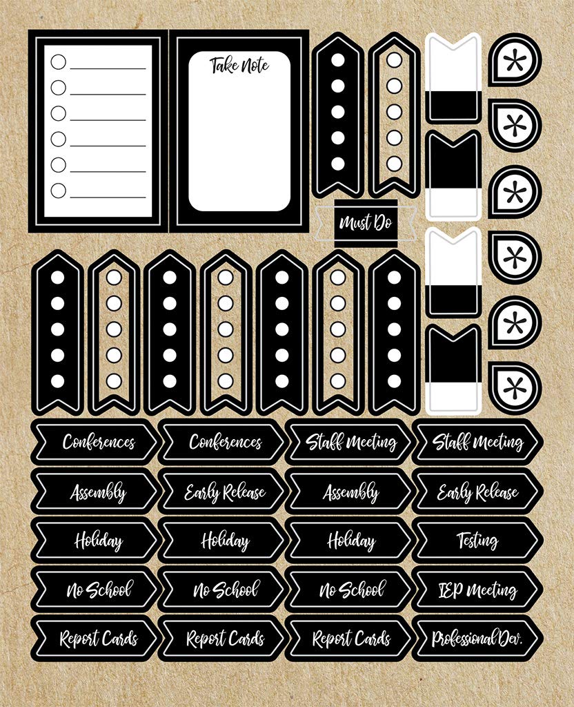 Schoolgirl Style  Simply Stylish  Planner Accents Sticker Pack,Used