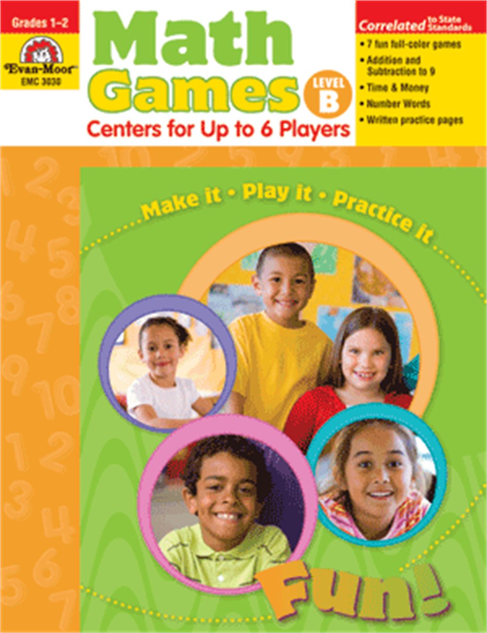 Math Games: Centers for Up to 6 Players, Level B,Used