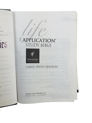 Life Application Study Bible Large Print: NLT1 (New Living Translation),New