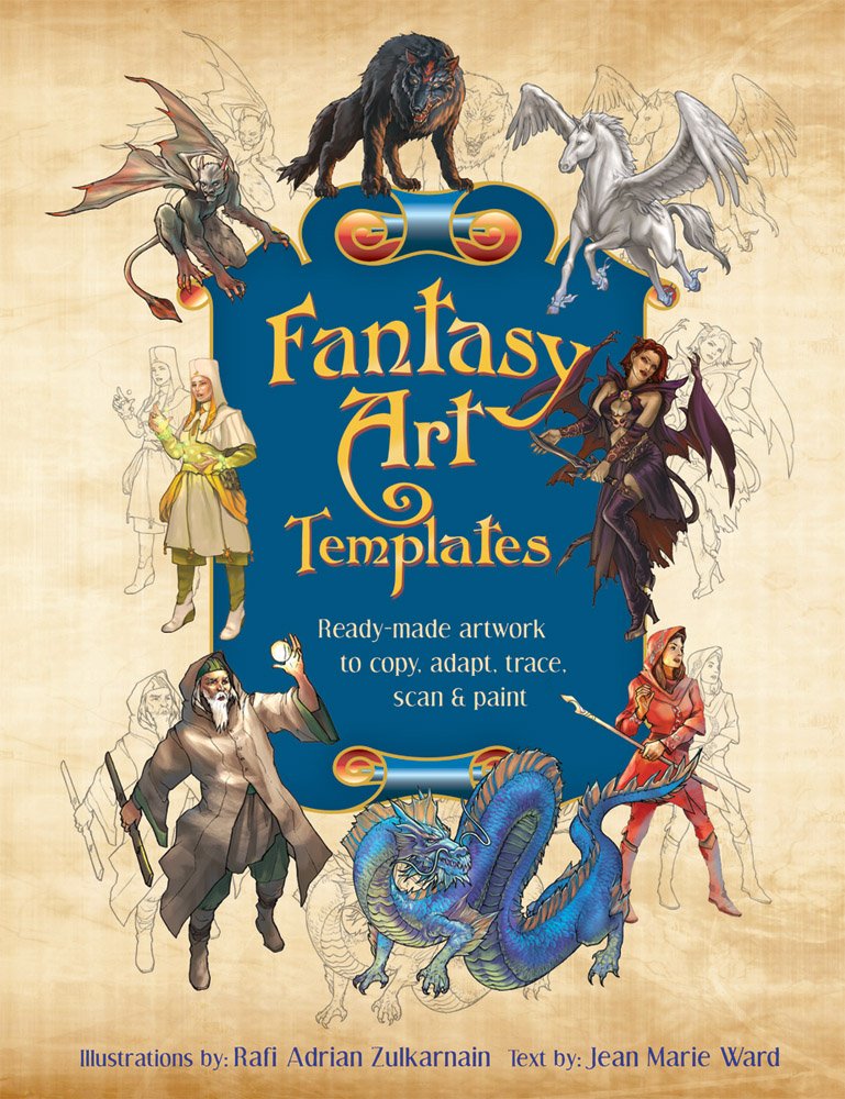 Fantasy Art Templates: ReadyMade Art to Copy, Adapt, Trace, Scan & Paint,Used