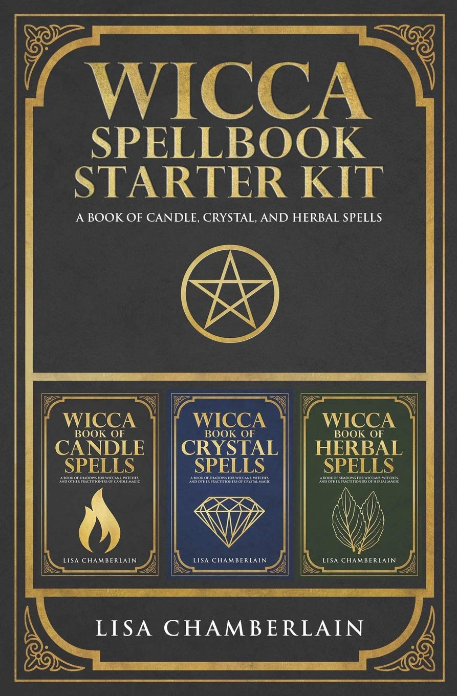 Wicca Spellbook Starter Kit: A Book of Candle, Crystal, and Herbal Spells (Wicca Starter Kit Series),New