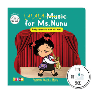 Music For Ms. Nunu By Sam & Mi | Lift-The-Flap Board Book For Kids | Interactive Toddler Book On Learning About Sounds | Build Early Stem & Steam Skills (Ages 04)