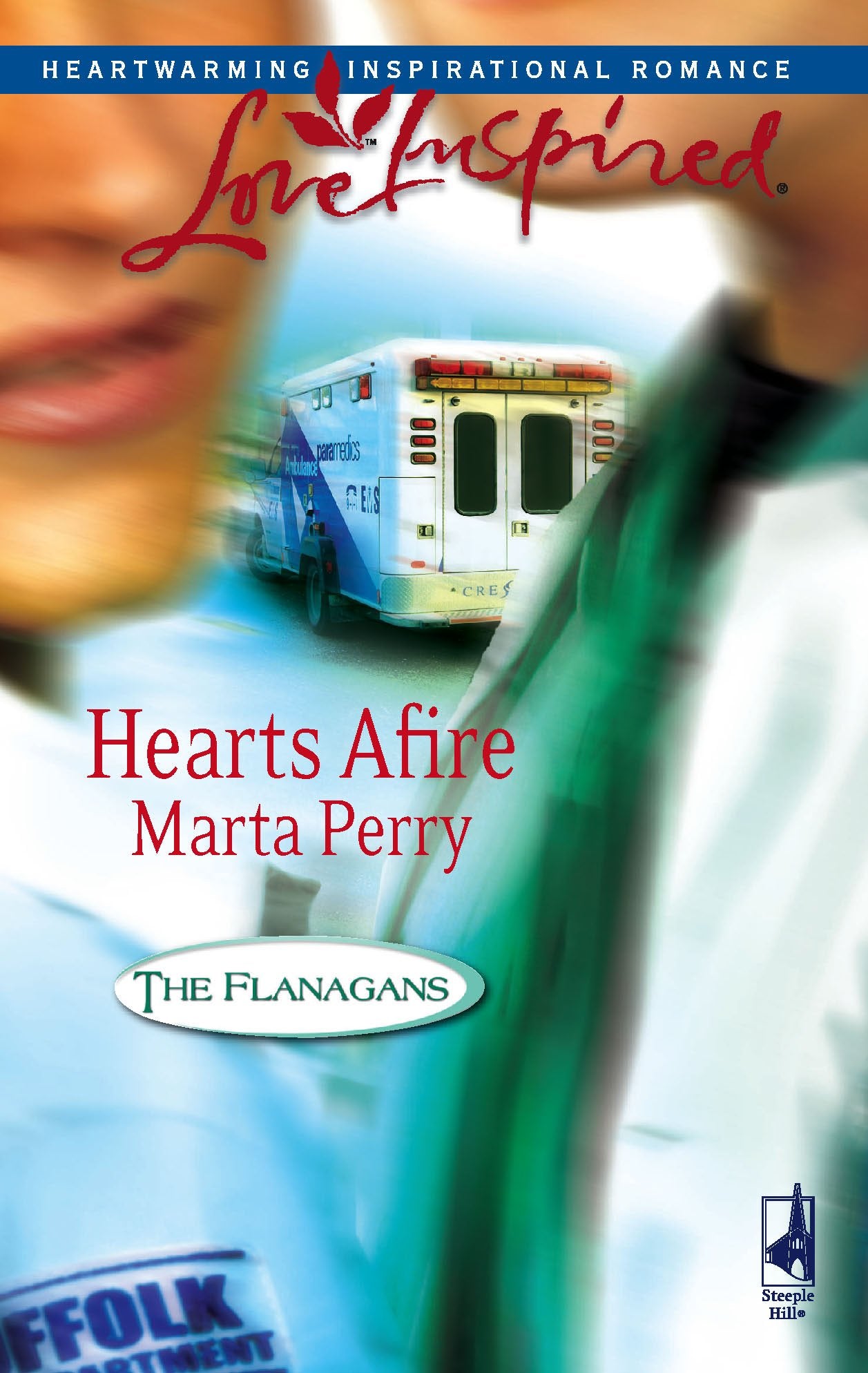 Hearts Afire (The Flanagans, Book 5) (Love Inspired #380),Used