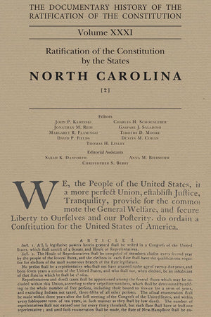 The Documentary History of the Ratification of the Constitution, Volume 31: Ratification of the Constitution by the States: Nort,Used