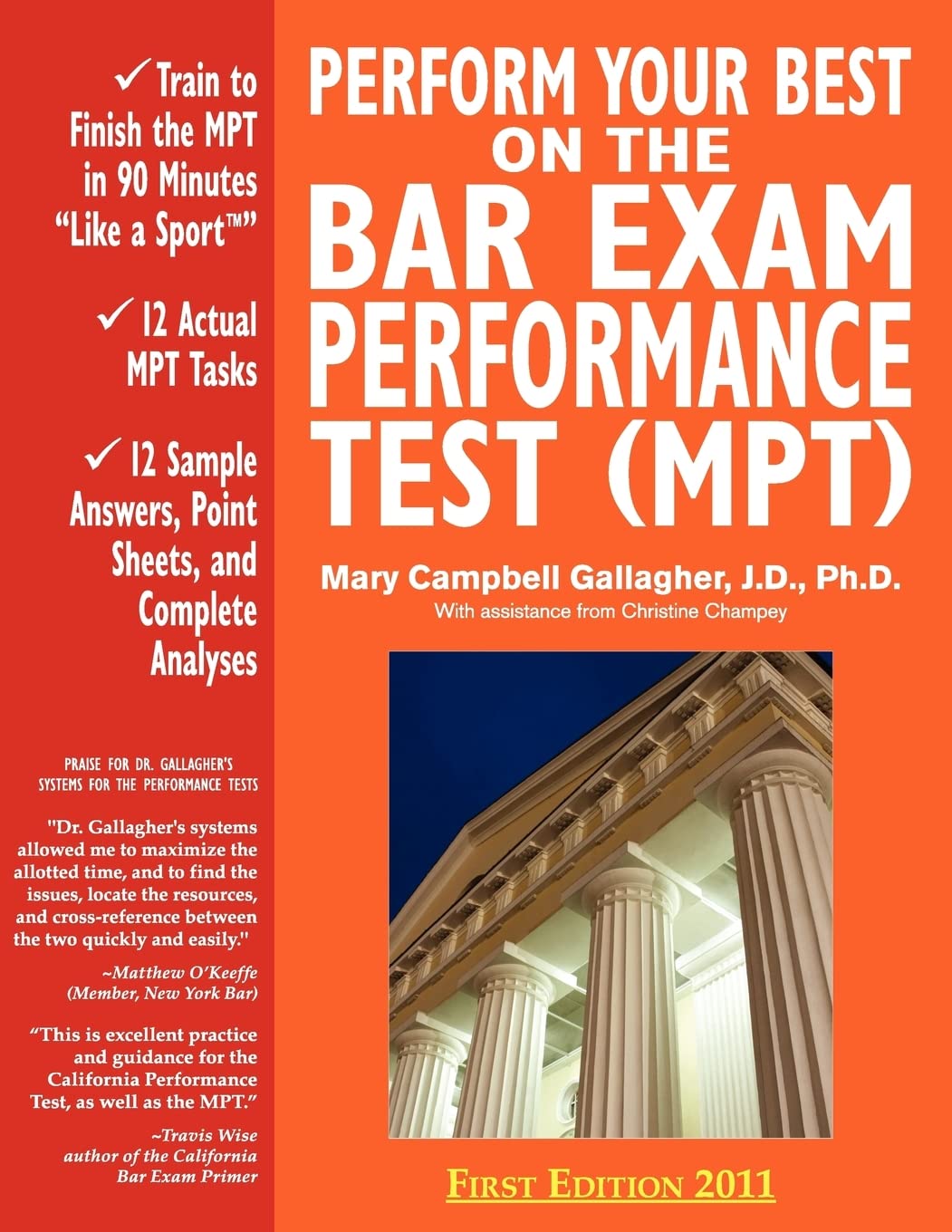 Perform Your Best on the Bar Exam Performance Test (MPT): Train to Finish the MPT in 90 Minutes, Like a Sport(TM),Used