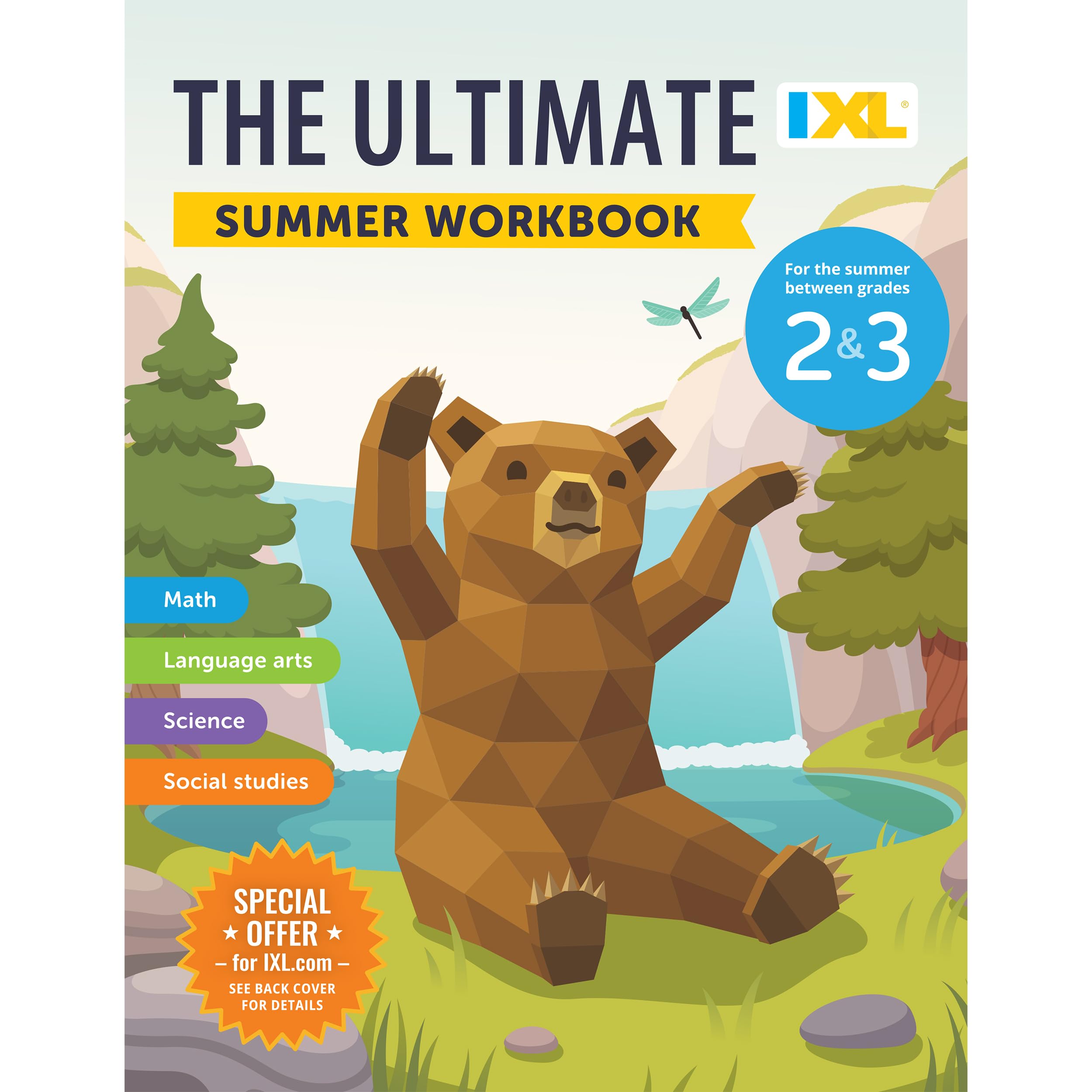 IXL Ultimate Summer 2nd to 3rd Grade Workbooks, Math, Reading Comprehension, Language Arts, Geography, Science, Social Studies,