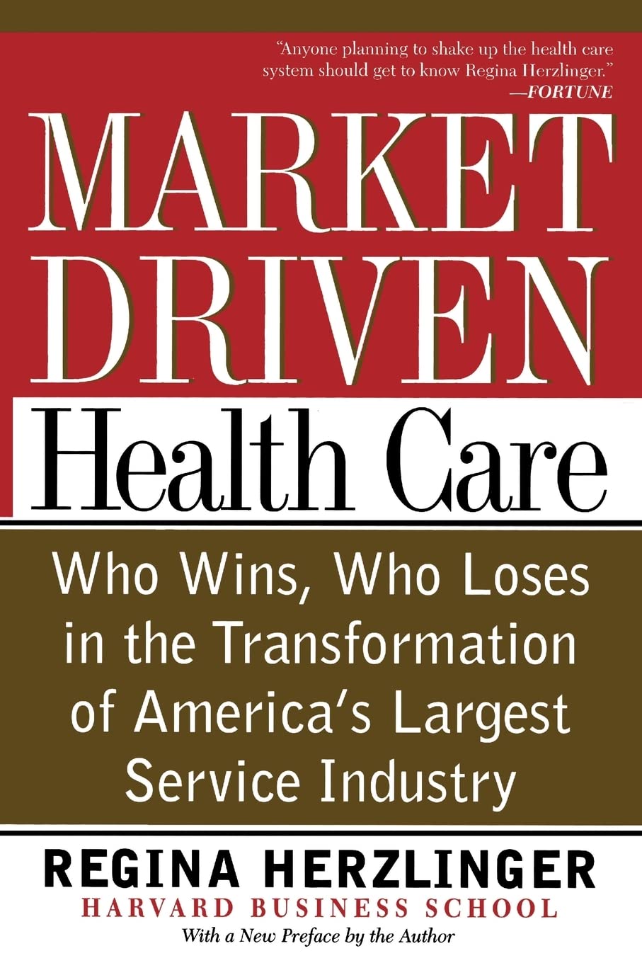 Marketdriven Health Care: Who Wins, Who Loses In The Transformation Of America'S Largest Service Industry