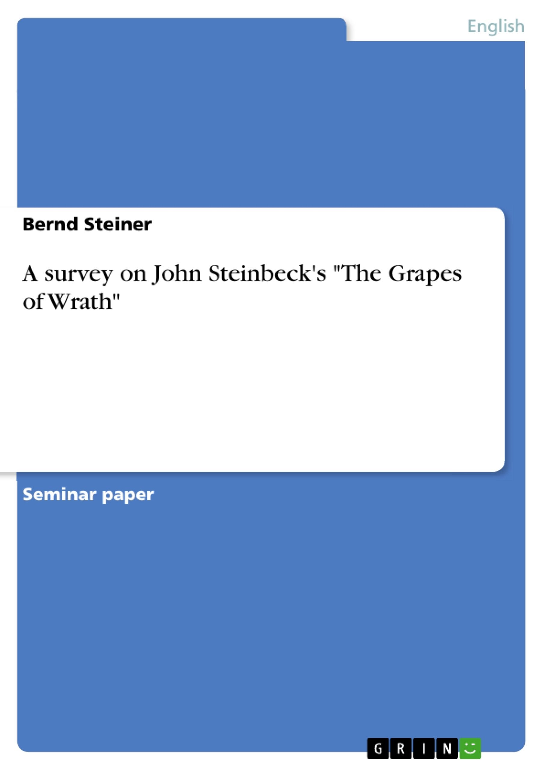 A survey on John Steinbeck's 