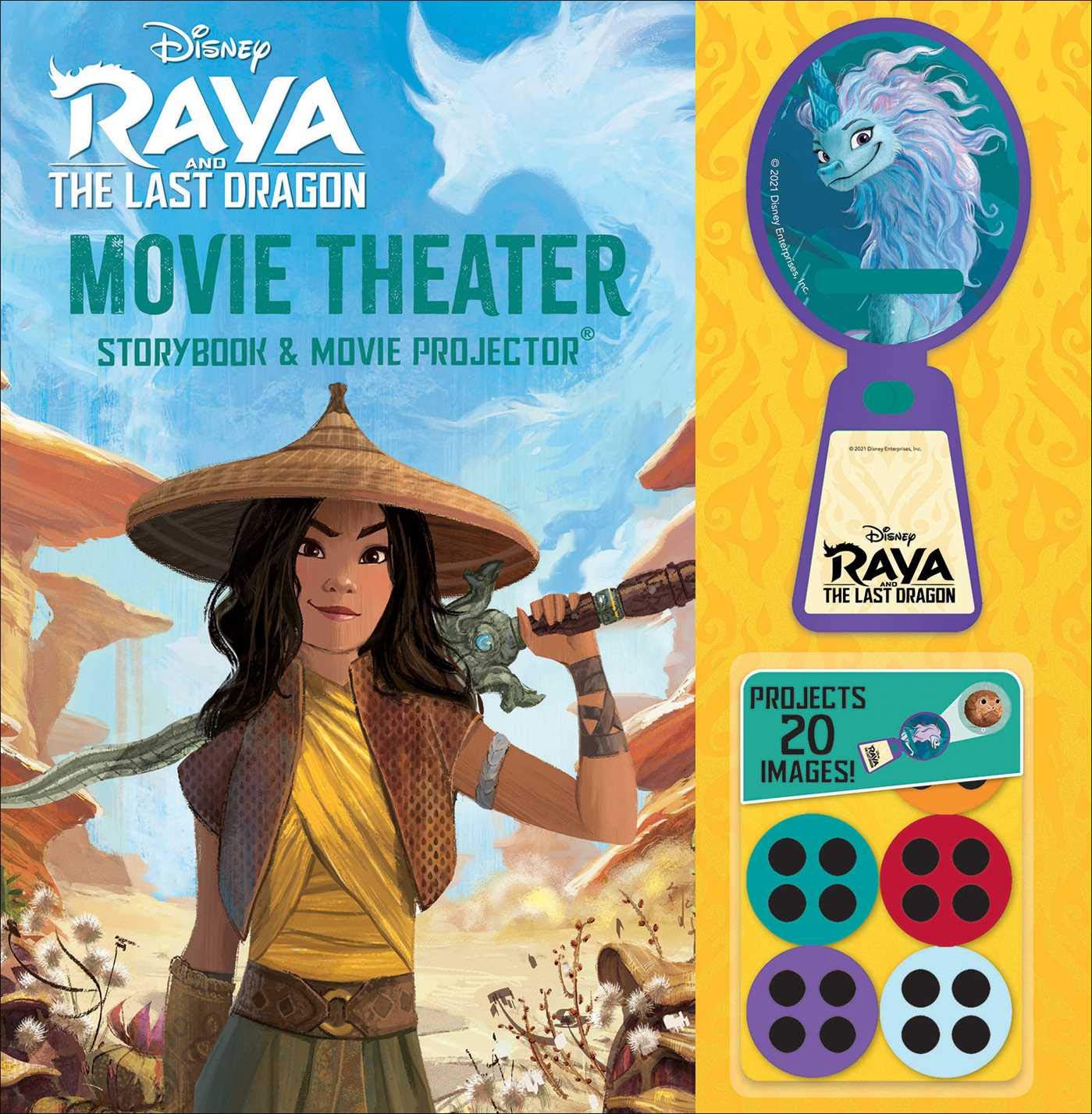 Disney: Raya and the Last Dragon Movie Theater Storybook & Movie Projector,Used