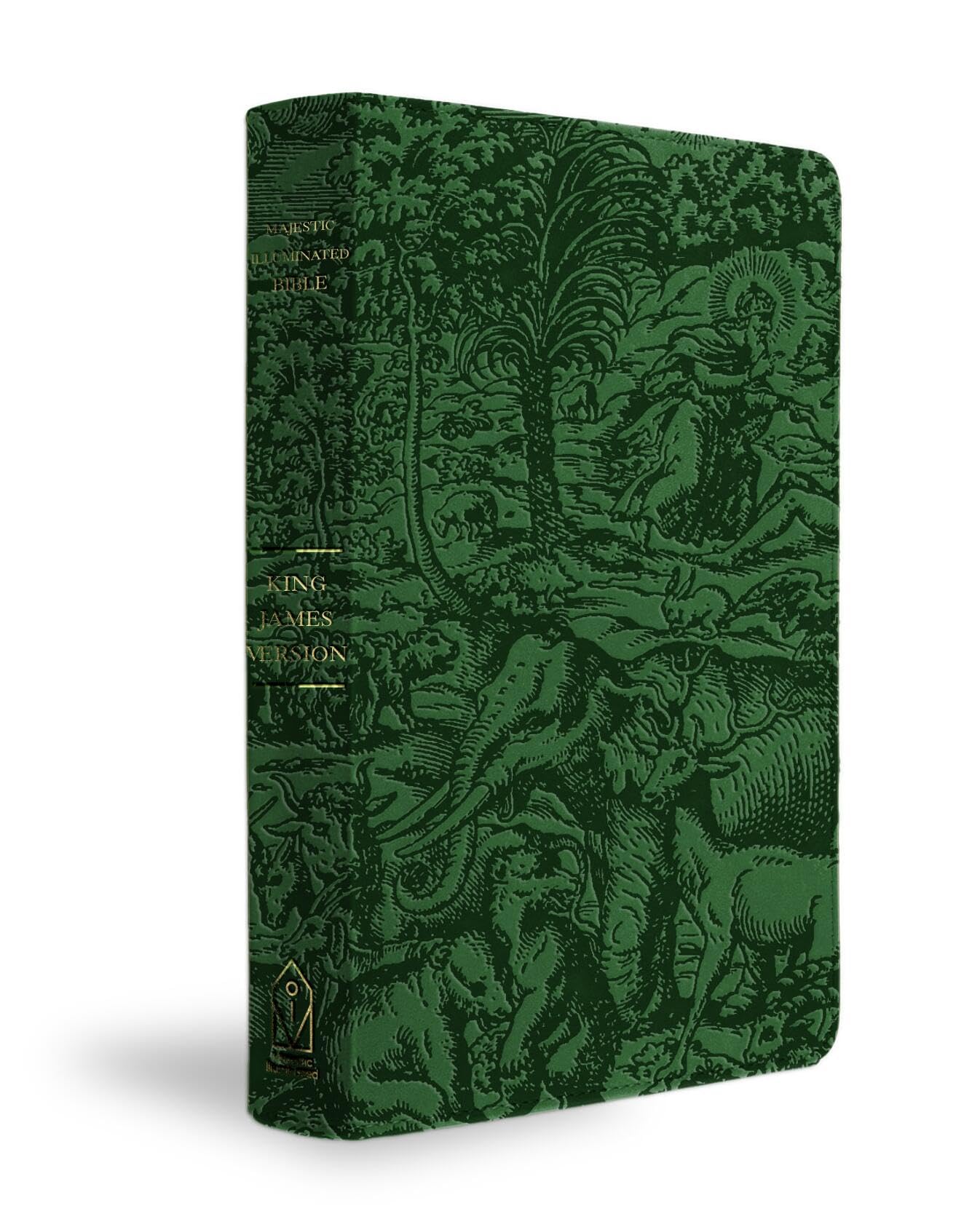 Kjv Majestic Illuminated Bible (Emerald Leatherluxe)