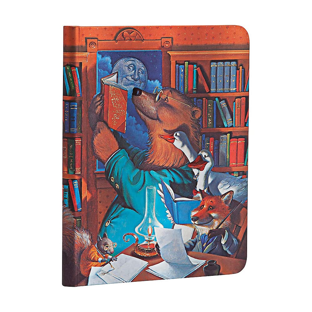 Paperblanks  Moonlight Stories  Merrymakers  Hardcover  Midi  Unlined  Elastic Band Closure  176 Pg  85 Gsm