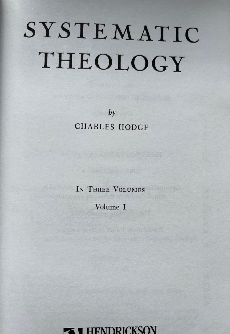 Systematic Theology  (3Volume Set),Used