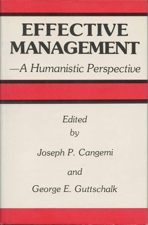 Effective management, a humanistic perspective,Used