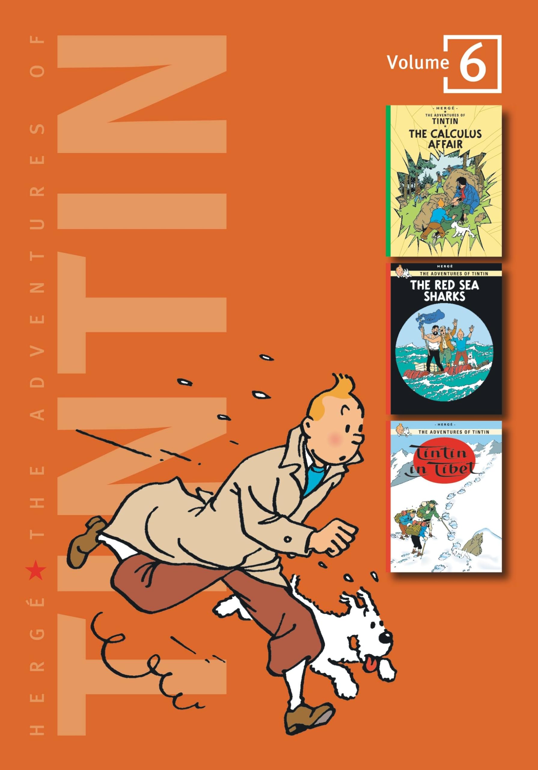 The Adventures Of Tintin, Vol. 6: The Calculus Affair / The Red Sea Sharks / Tintin In Tibet (3 Volumes In 1),New