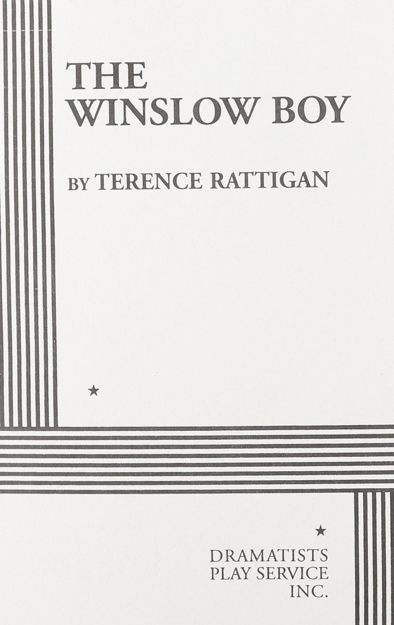 The Winslow Boy. (Acting Edition for Theater Productions),Used