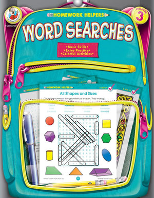 Word Searches, Grade 3 (Homework Helper),Used
