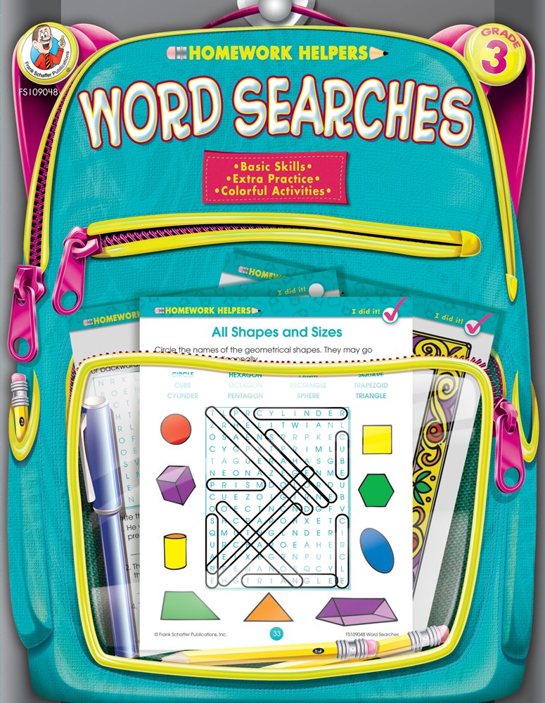 Word Searches, Grade 3 (Homework Helper),Used