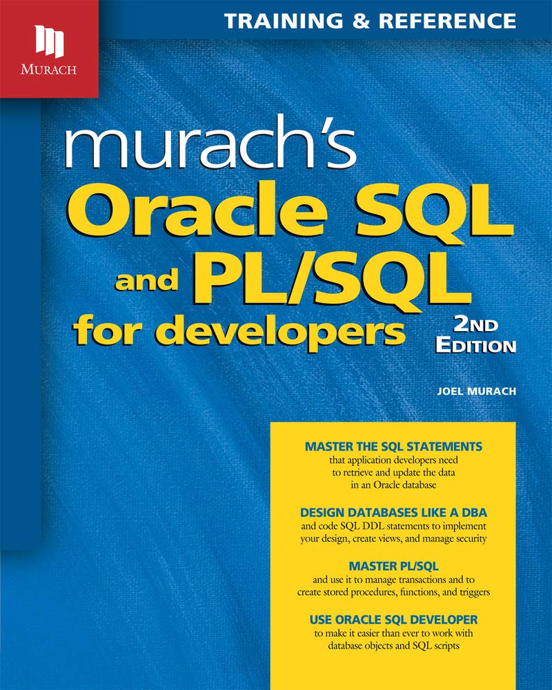 Murach's Oracle SQL and PL/SQL for Developers,Used