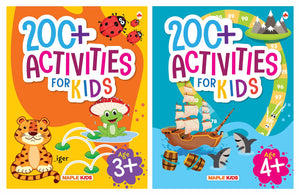 Brain Activity Books For Kids - 400+ Brain Boosting Activities (Set Of 2 Books) - Books For Kids Age 4+ - Early Learning - Activities For Children - ... Mazes, Spot The Differences, Word Search
