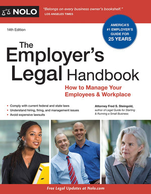 Employer's Legal Handbook, The: How to Manage Your Employees & Workplace,Used