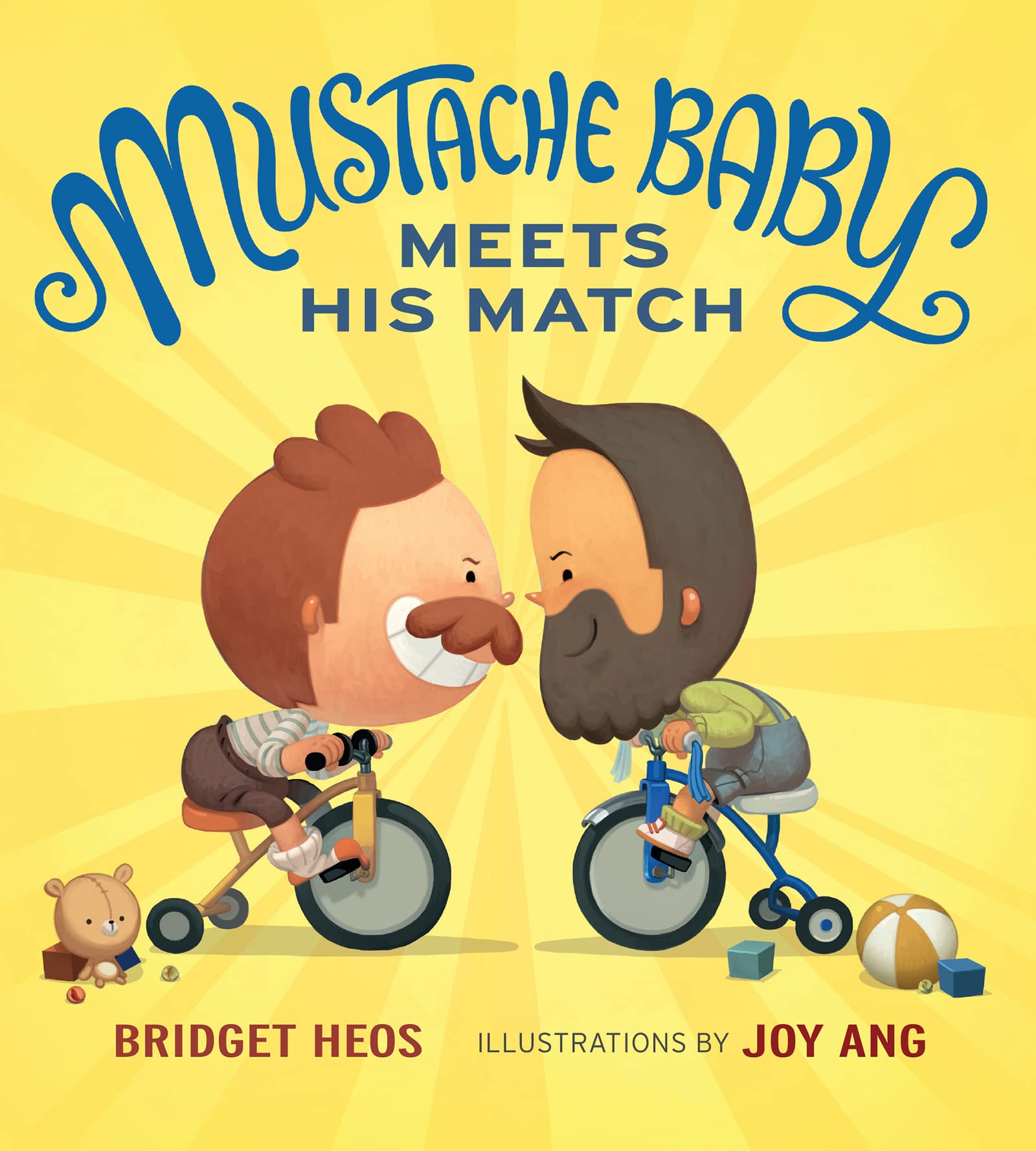 Mustache Baby Meets His Match Board Book,Used