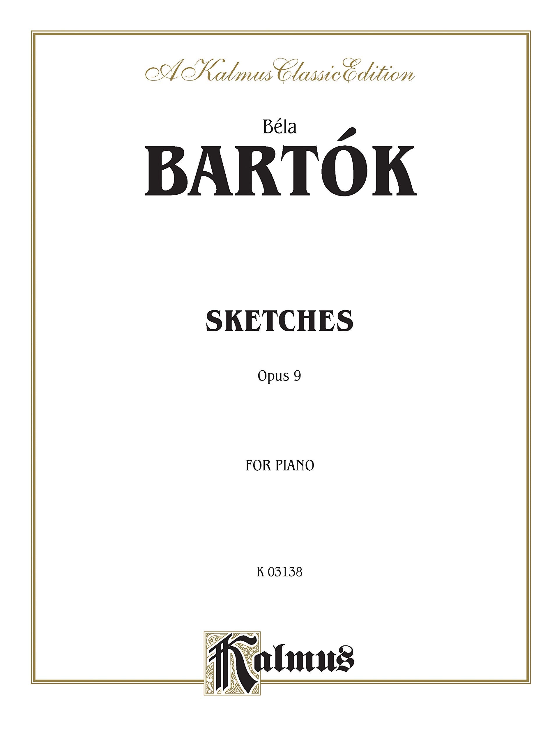 Sketches, Op. 9 (Kalmus Edition),Used