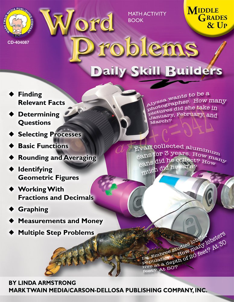 Daily Skill Builders: Word Problems, Middle Grades & Up,Used