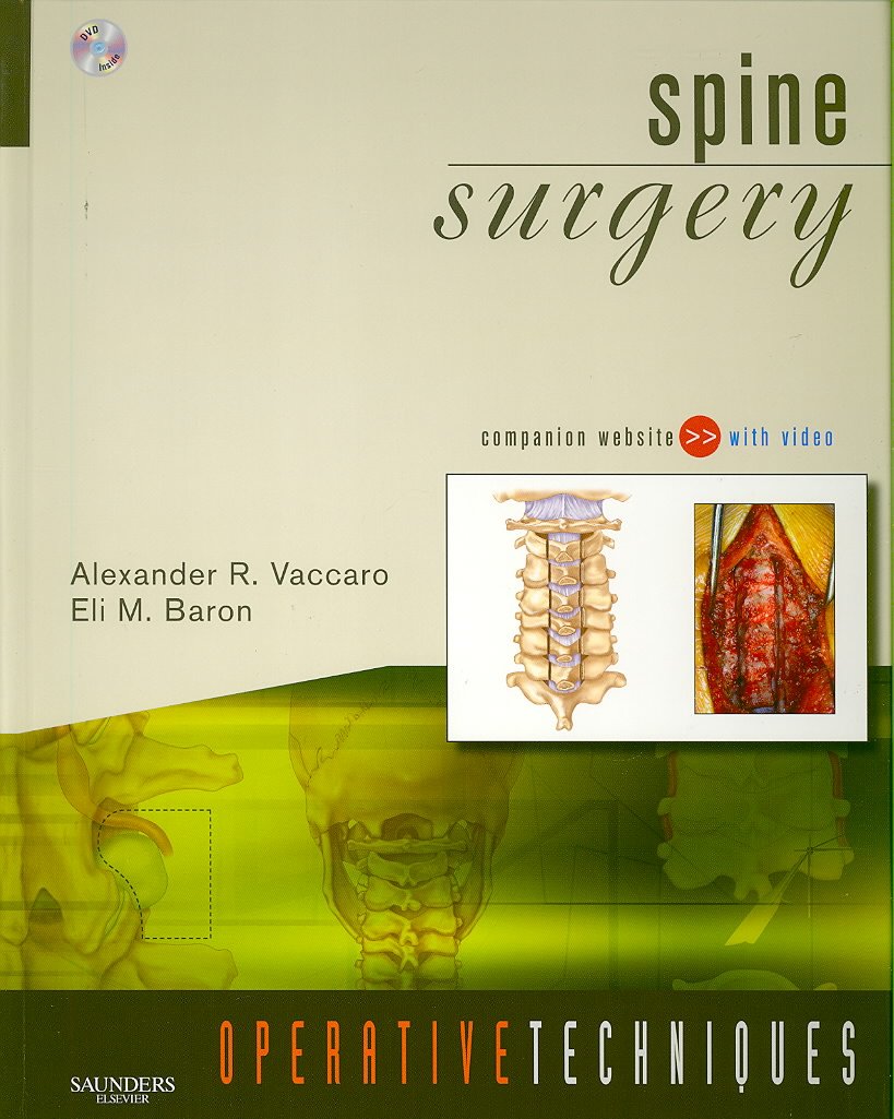 Operative Techniques: Spine Surgery: Book, Website and DVD,Used