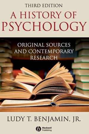 Benjamin History of Psychology 3e,Used