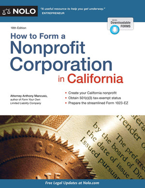 How to Form a Nonprofit Corporation in California,Used