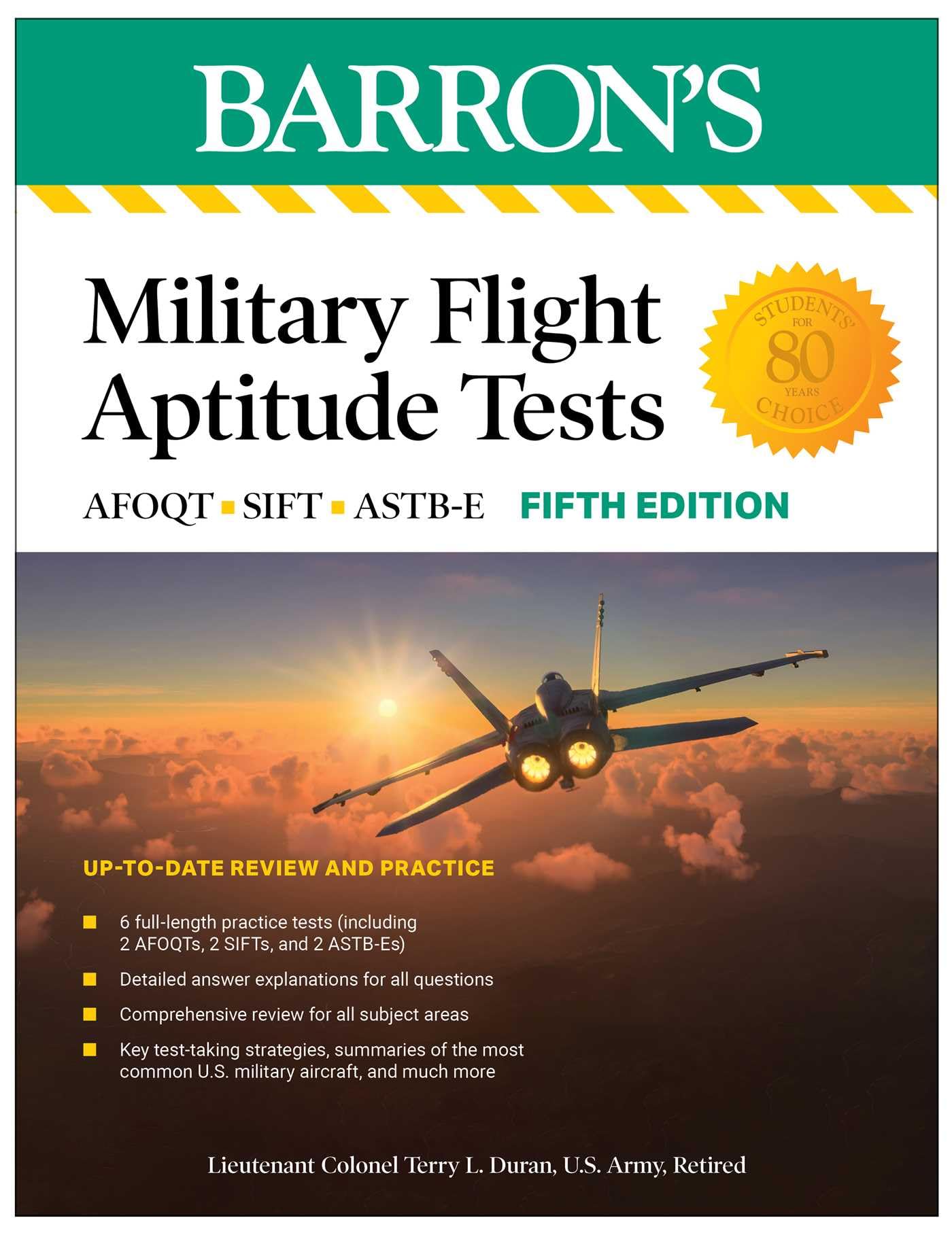 Military Flight Aptitude Tests, Fifth Edition: 6 Practice Tests + Comprehensive Review (Barron'S Test Prep),New