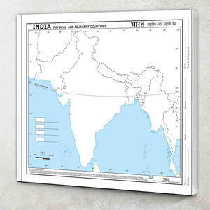 Big - 100 India Physical Outline Map For School|Mapping IndiaS Physical Features