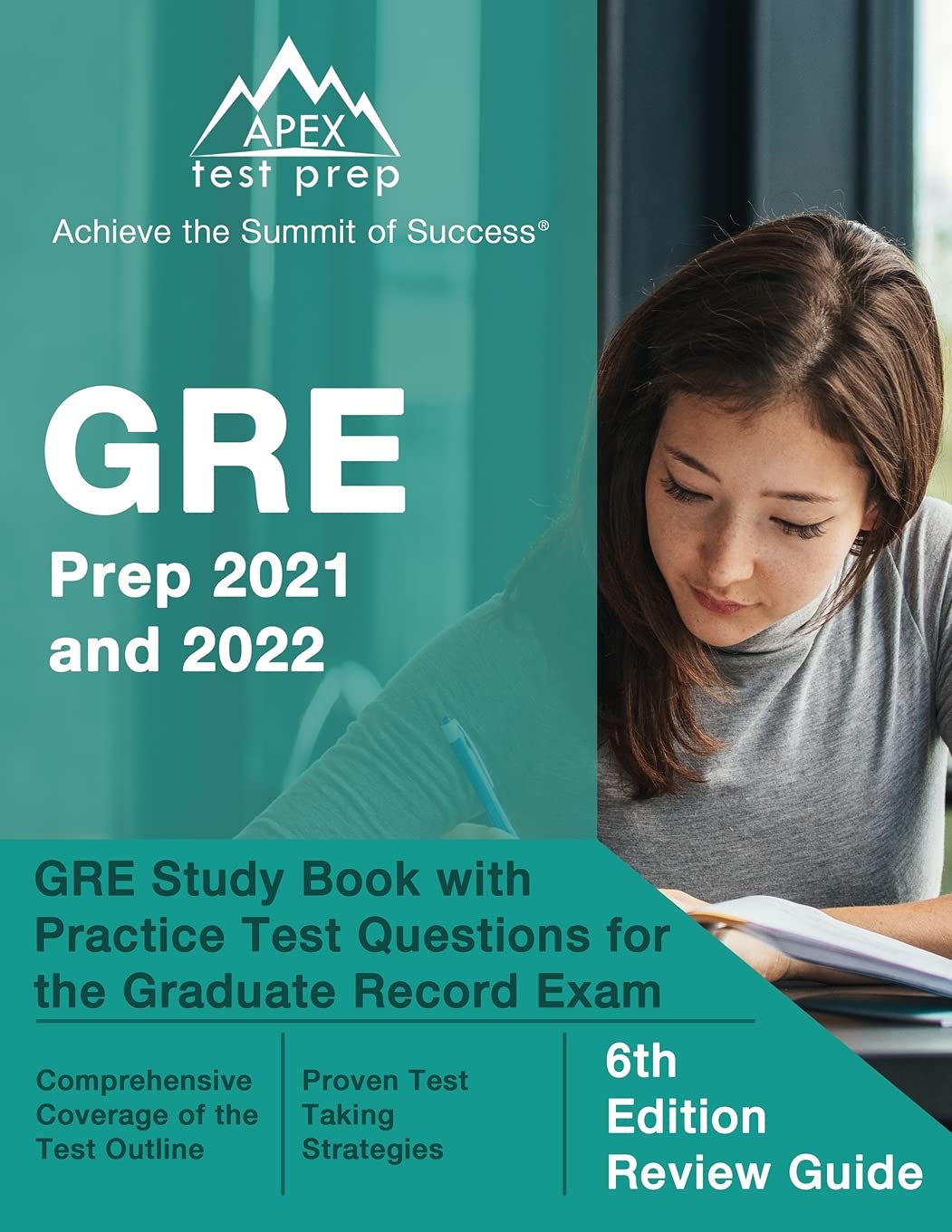 GRE Prep 2021 and 2022: GRE Study Book with Practice Test Questions for the Graduate Record Exam: [6th Edition Review Guide],Used
