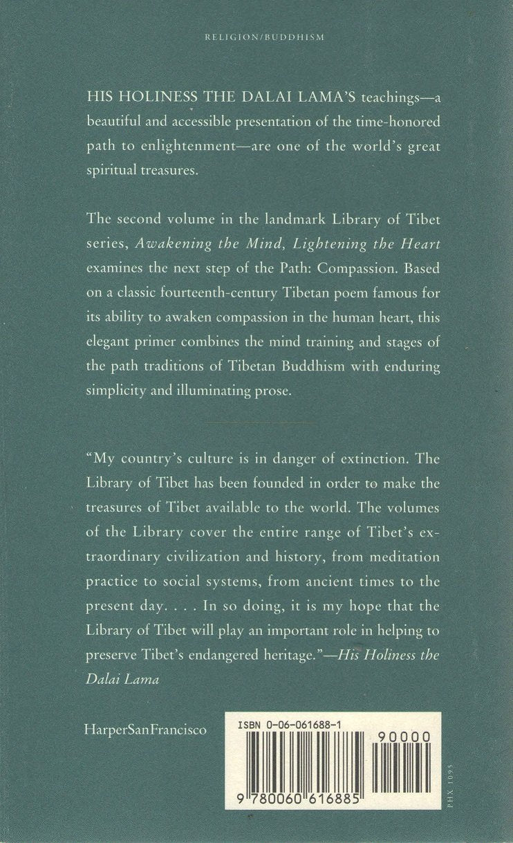 Awakening the Mind, Lightening the Heart : Core Teachings of Tibetan Buddhism,Used