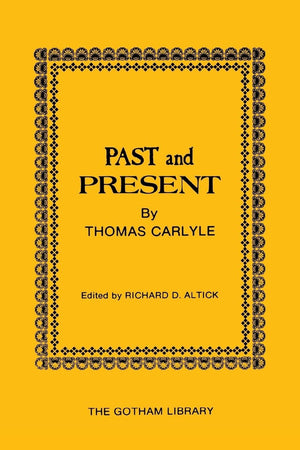 Past And Present By Thomas Carlyle,New