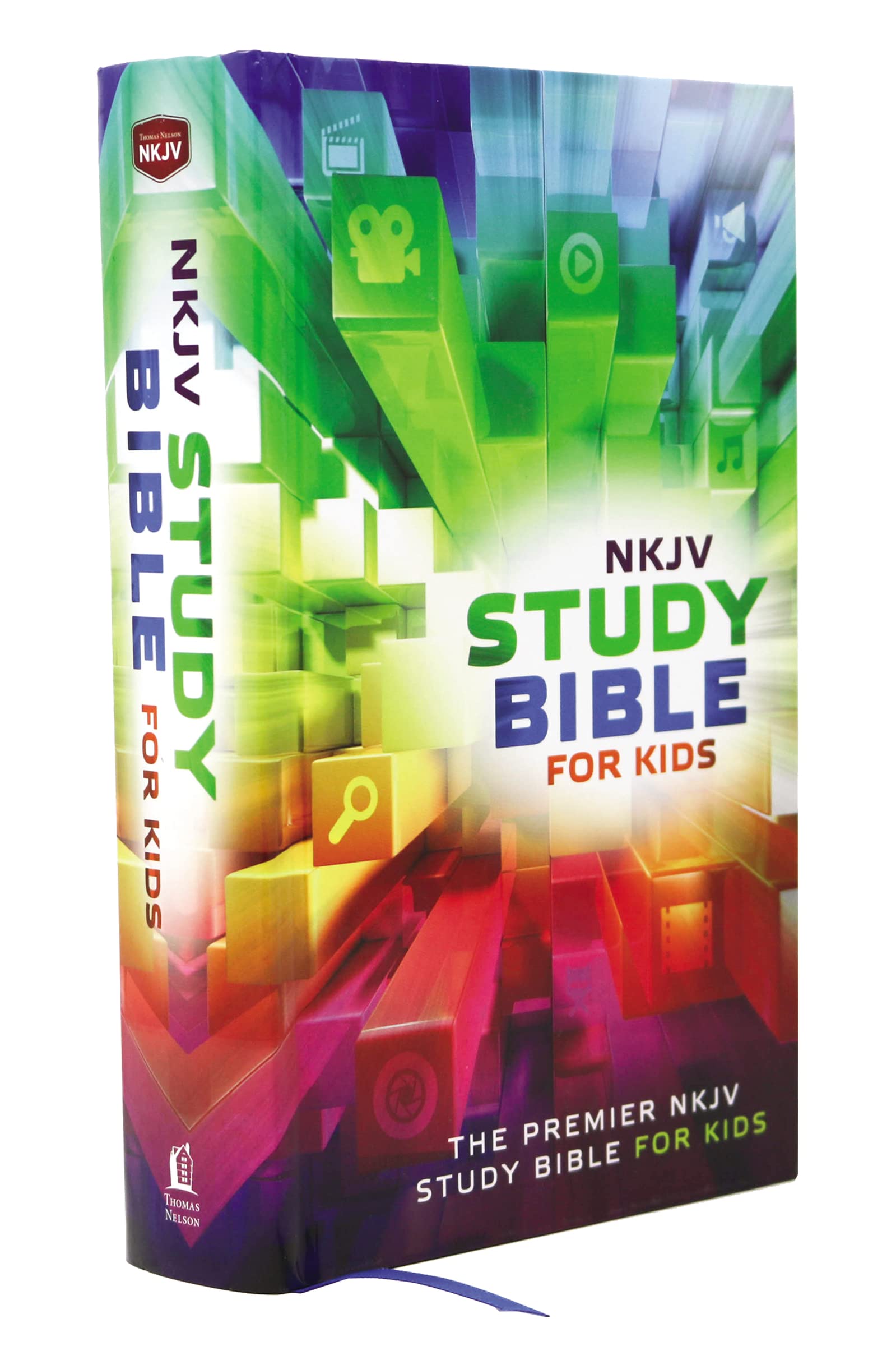 NKJV, Study Bible for Kids, Hardcover, Multicolor: The Premier NKJV Study Bible for Kids,New