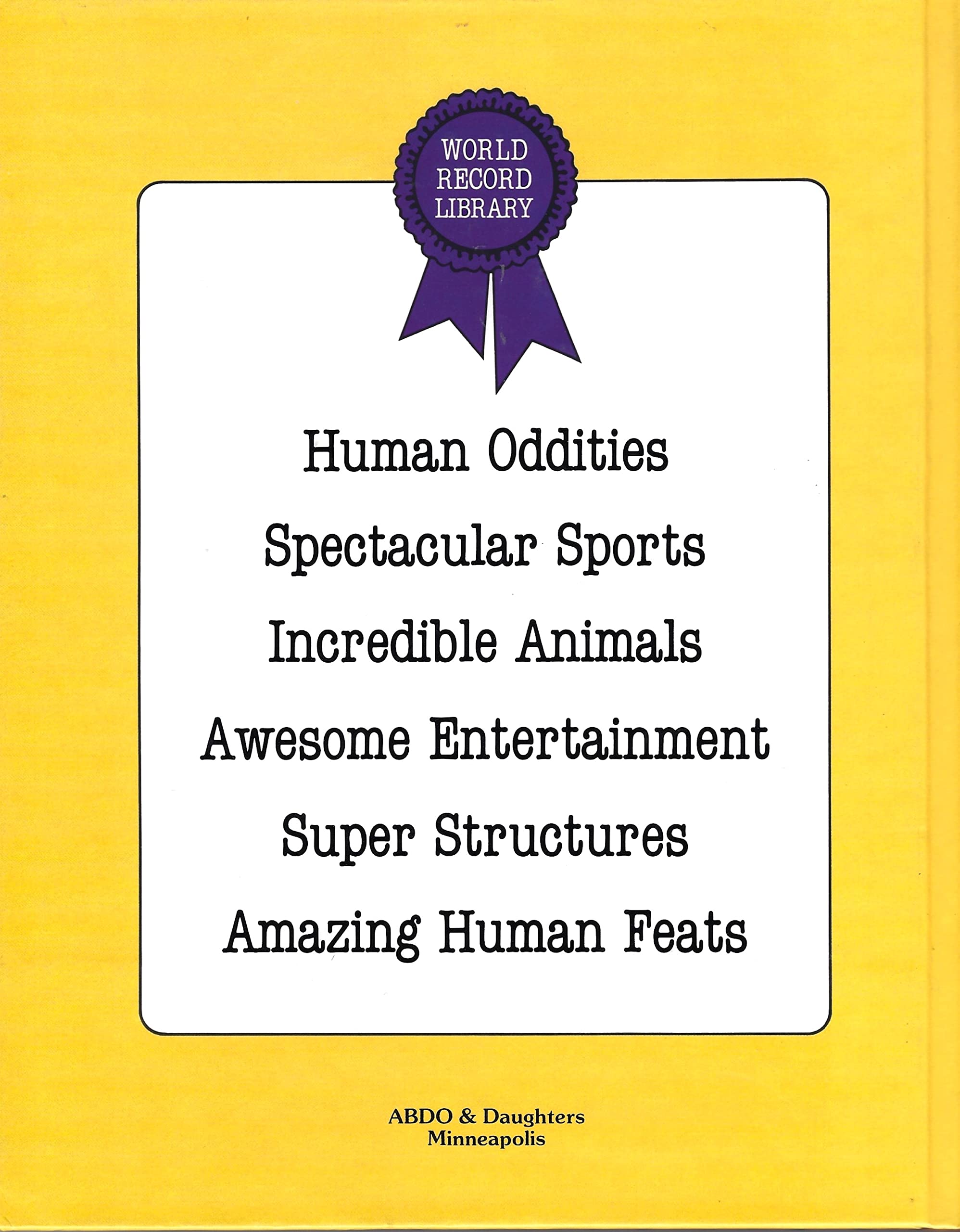 Human Oddities (World Record Library),Used